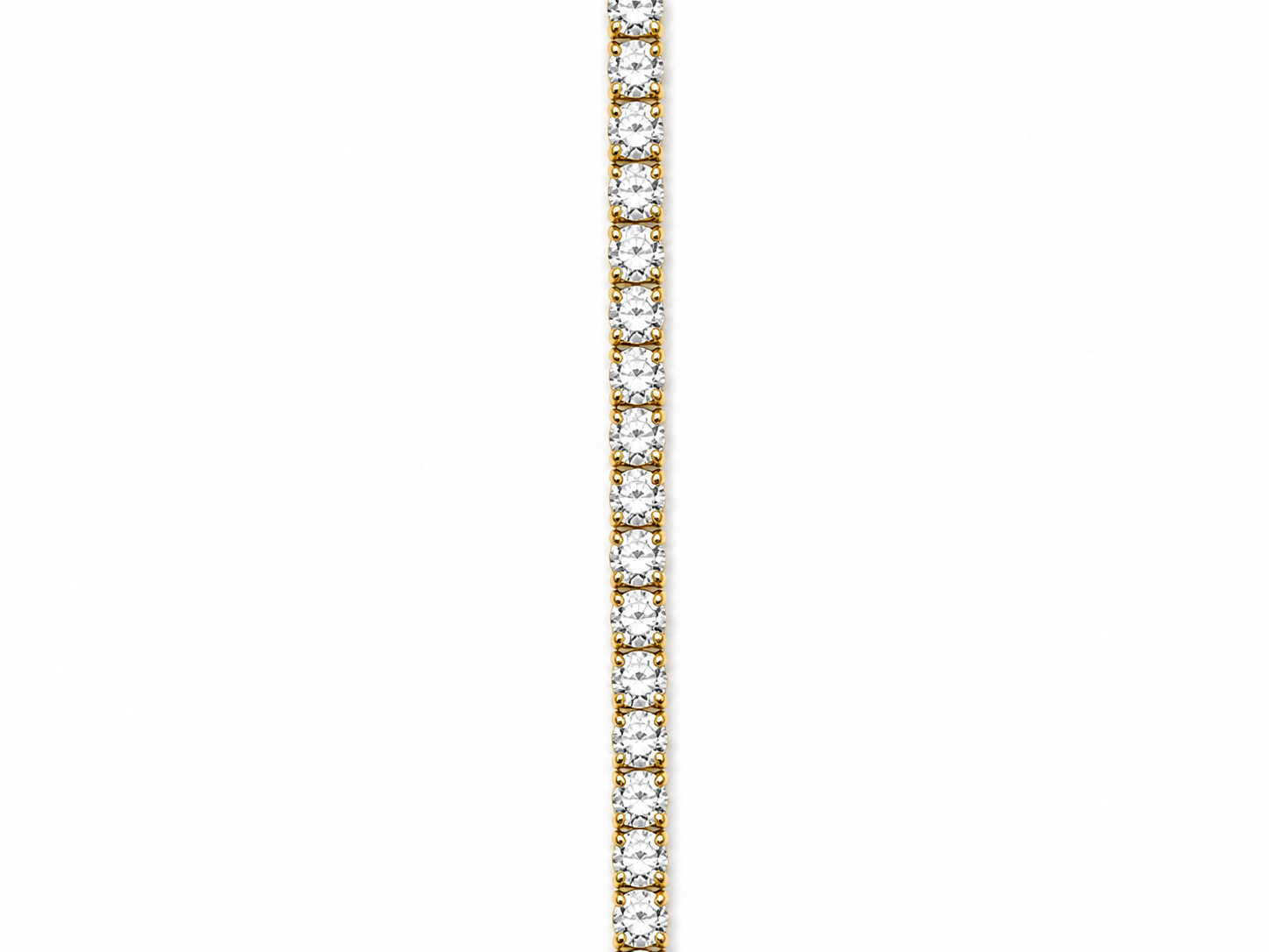Crystal Tennis Bracelet – Gold Tone