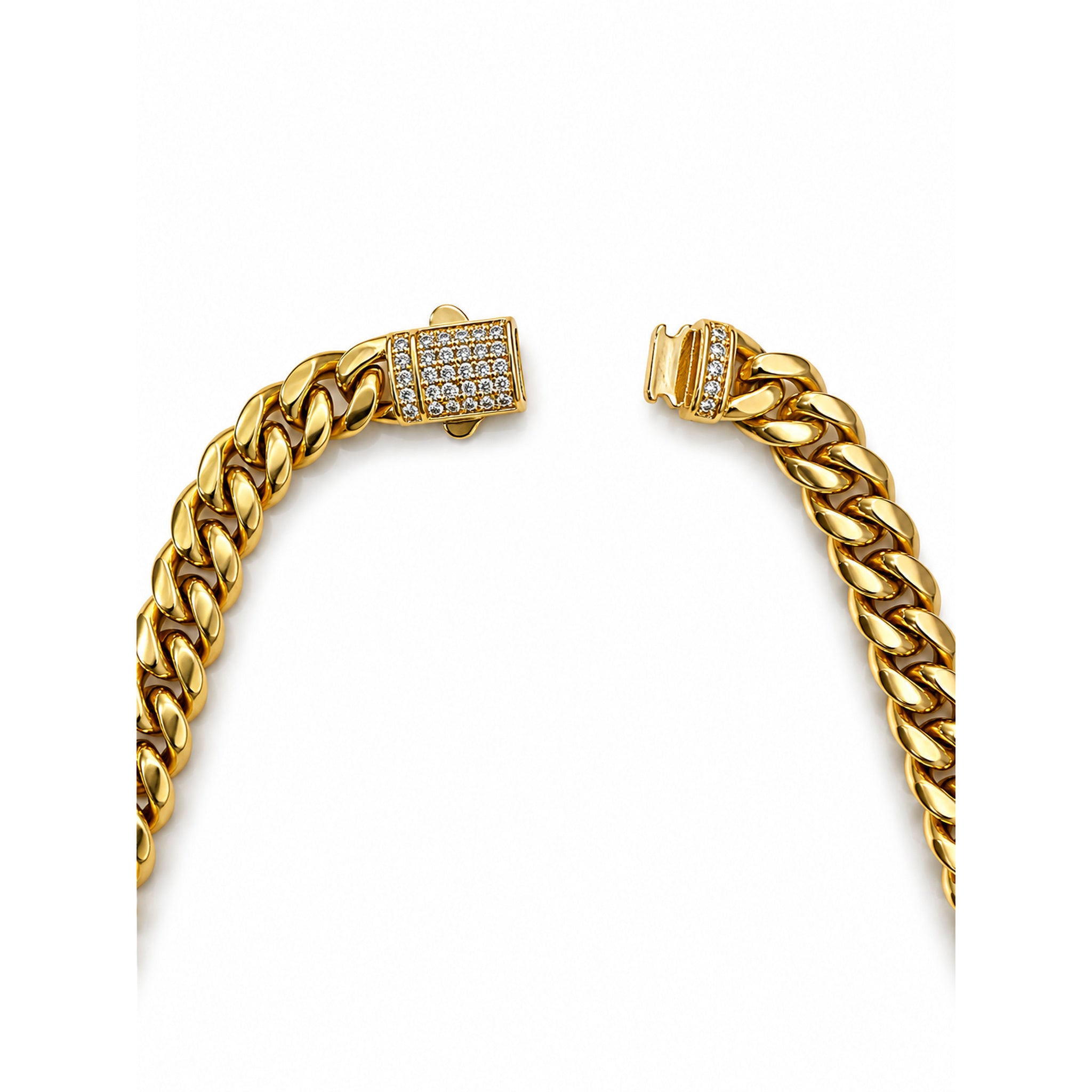 Cuban Link Necklace – Gold Tone