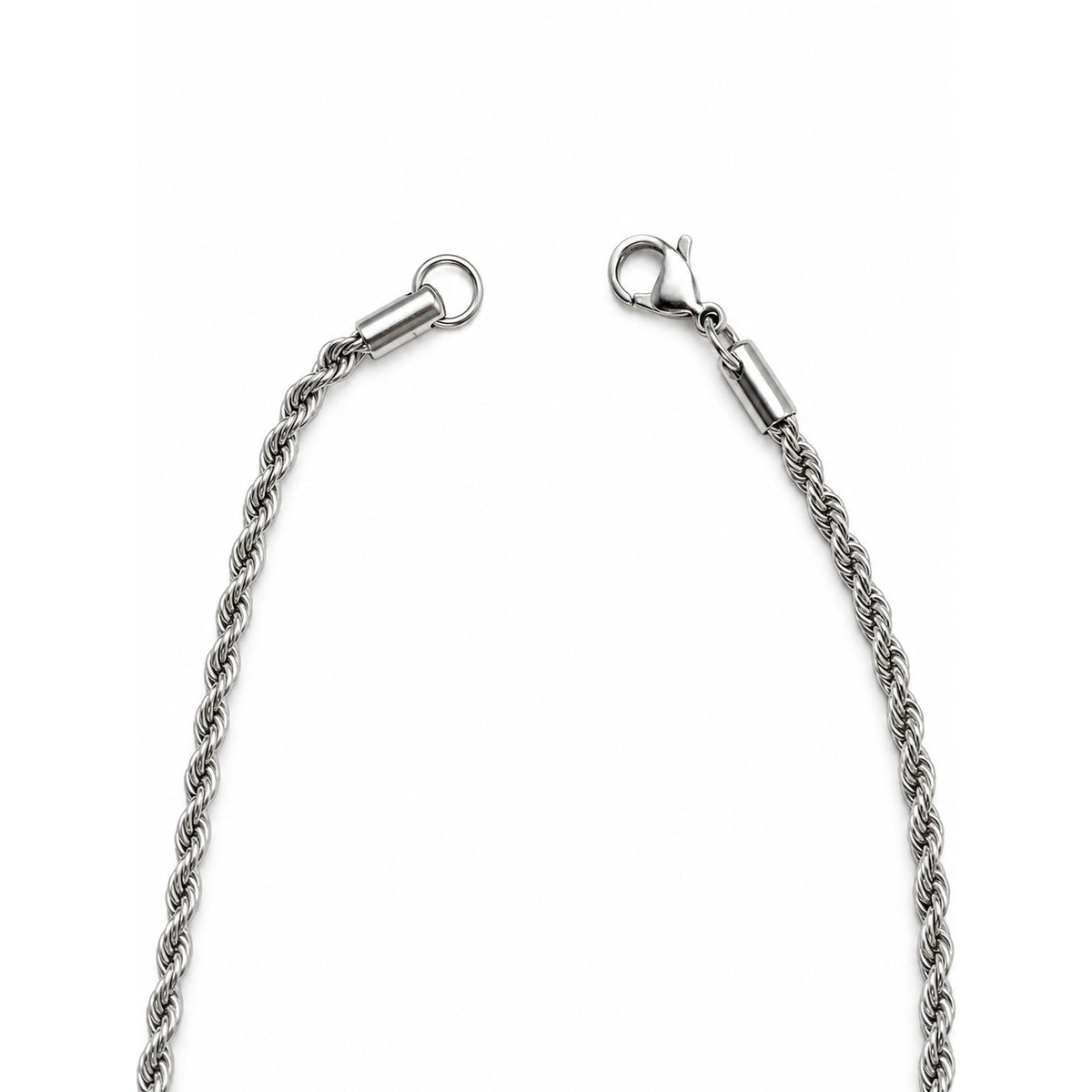 Crystal Cross Necklace – Silver Tone